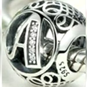 Retired Pandora A initial Charm